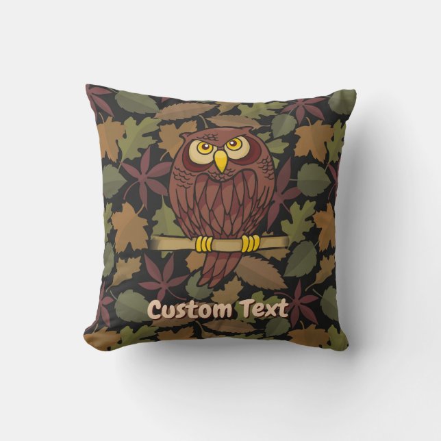 Owl Cartoon Kissen (Vorderseite)