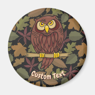 Owl Cartoon Magnet
