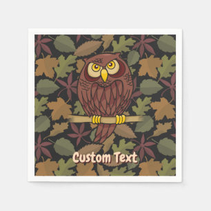 Owl Cartoon Paper Napkins Serviette