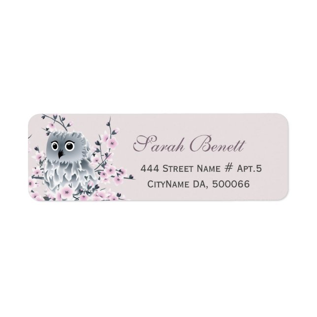 Owl Cherry Blüten Baby Dusche (Vorne)
