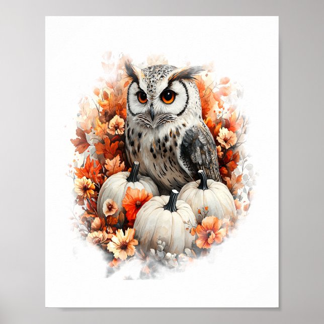 Owl Country Pumpkin Poster (Vorne)