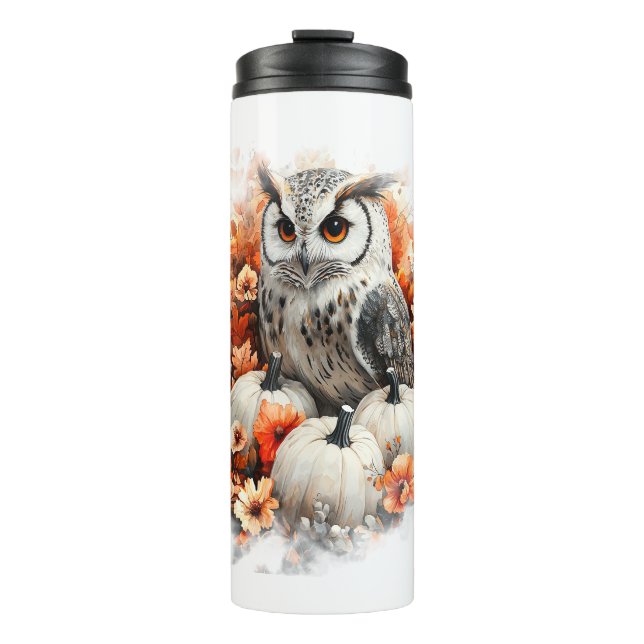 Owl Country Pumpkin Thermosbecher (Vorderseite)