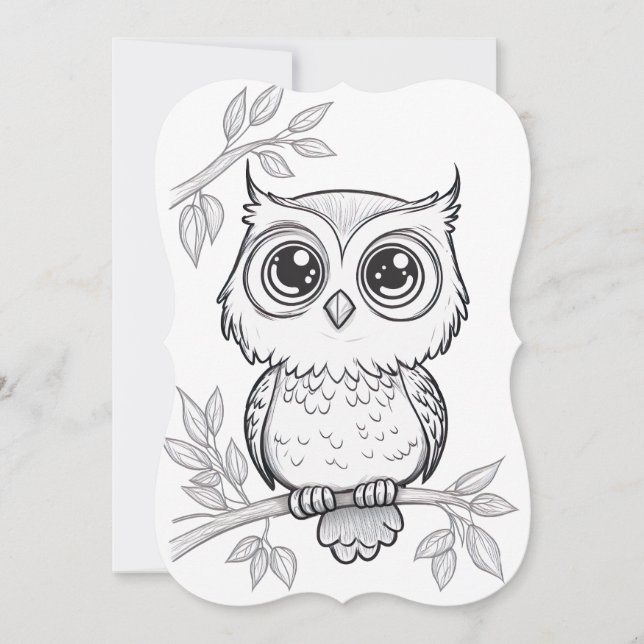 Owl Dankeschön Karte (Vorderseite)
