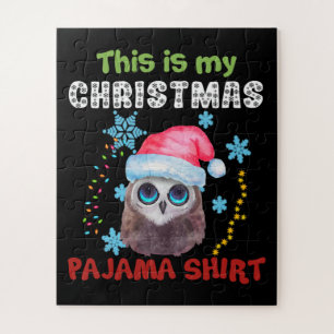 Owl Das ist mein Weihnachts-Pajama-Shirt