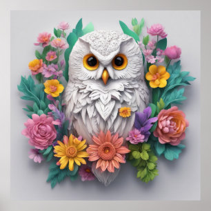 Owl Design behalten oder selbst entwerfen Poster