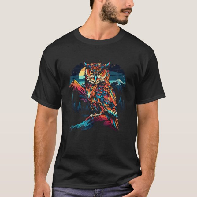 Owl Design T-Shirt (Vorderseite)