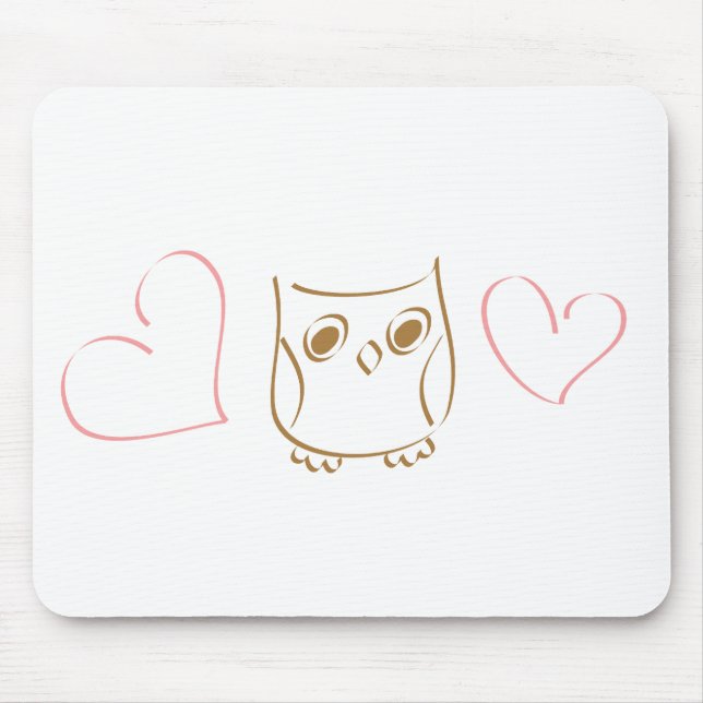 Owl Doodle Mousepad (Vorne)