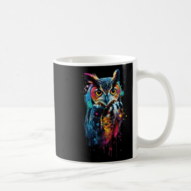 Owl farbig kaffeetasse (Rechts)