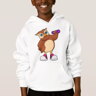 Owl Fitness Dumbell Hoodie