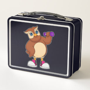 Owl Fitness Dumbell Metall Brotdose