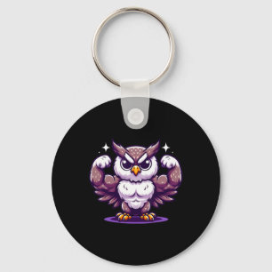 Owl Flechtmuskeln Fan Lover Bodybuilding Gym Wor Schlüsselanhänger