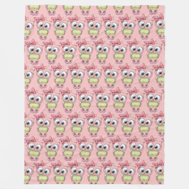 Owl Fleece Blanket (Vorderseite)