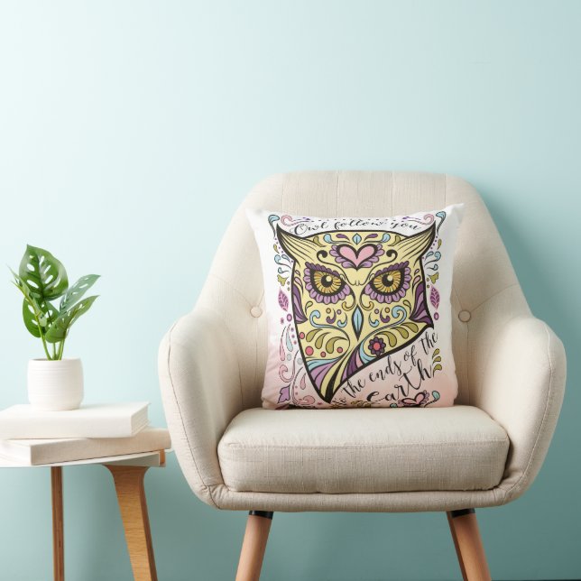 Owl Folgen Sie bis zum Ende der Erde Kissen (Stuhl )