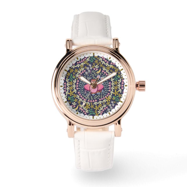 Owl Folk Navy Armbanduhr (Vorderseite)