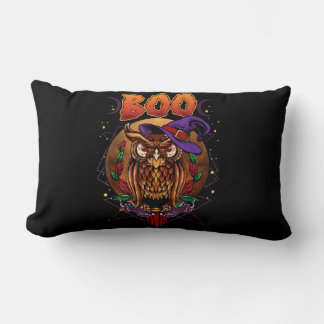 Owl-Geschenk | Knurren mit Hexenhut zu Halloween Lendenkissen