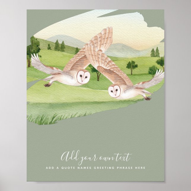 OWL GESCHENKE - Personalisiert Poster (Vorne)