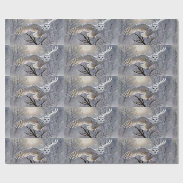 Owl Geschenkpapier (Flach)