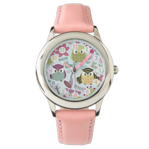 Owl Girl Blue Watch Armbanduhr