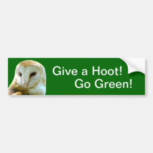 Owl Give Hoot Autoaufkleber