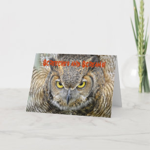Owl Halloween Grußkarte Karte