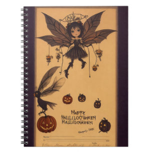 Owl Hauntings Halloween-Notebook Notizblock
