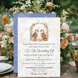 Owl Hochzeit Invi Einladung