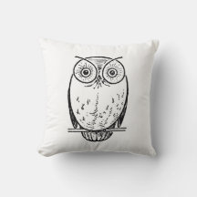 Owl Hoot Throw Kissen