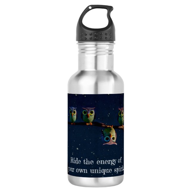 Owl ist anders als ein einzigartiges Angebot Edelstahlflasche (Vorderseite)