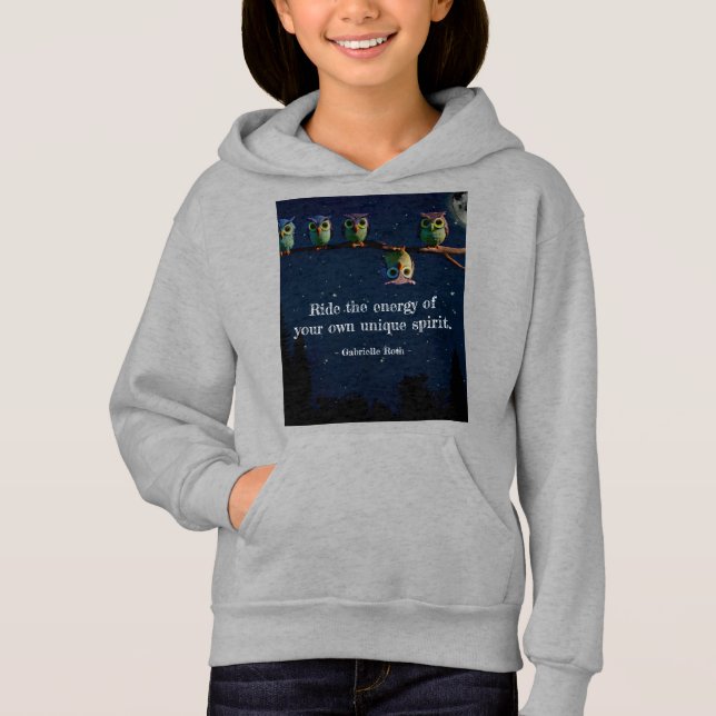 Owl ist anders als ein einzigartiges Angebot Hoodie (Vorderseite)