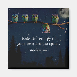 Owl ist anders als ein einzigartiges Angebot Magnet