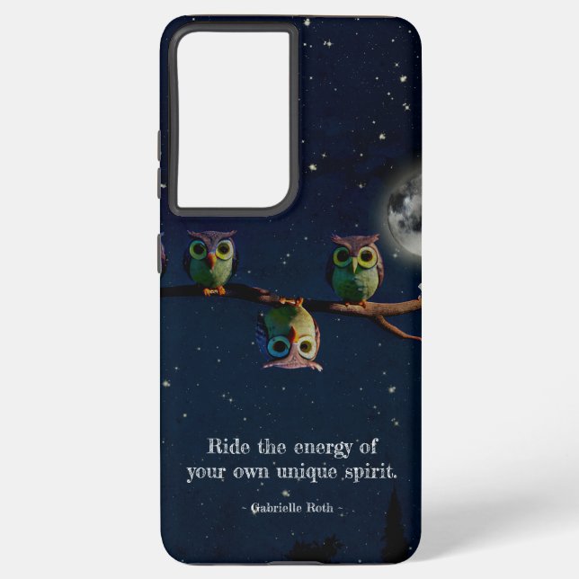 Owl ist anders als ein einzigartiges Angebot Samsung Galaxy Hülle (Rückseite)