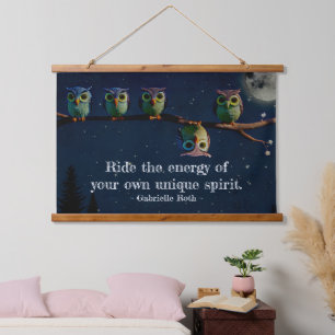 Owl ist anders als ein einzigartiges Angebot Wandteppich Mit Holzrahmen