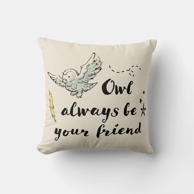 Owl ist immer dein Freund Kissen (Vorderseite)