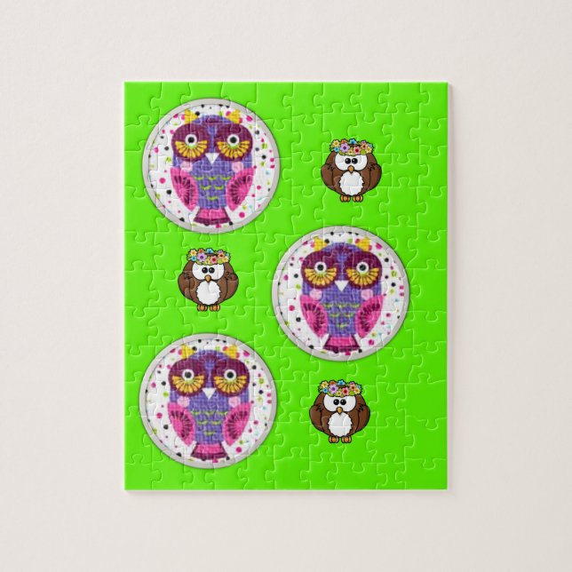 Owl Jigsaw Puzzle (Vertikal)