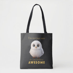 Owl konzentriertes Phantastisches Niedlich Adorabl Tasche