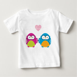 OWL LIEBE:: helles Mädchen + Junge Baby T-shirt