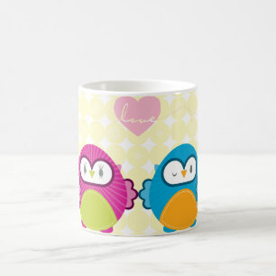 OWL LIEBE:: helles Mädchen + Junge Kaffeetasse