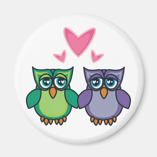 Owl-Liebe Magnet (Vorne)