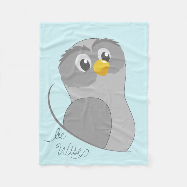 Owl-like Fleece Blanket (Vorderseite)