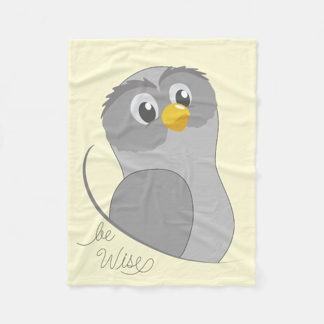 Owl-like Fleece Blanket (Vorderseite)