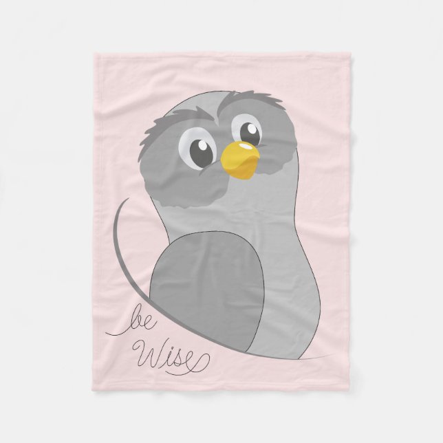 Owl-like Fleece Blanket (Vorderseite)