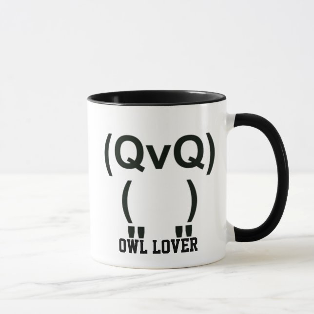 Owl Lover Computersymbol Tasse (Rechts)