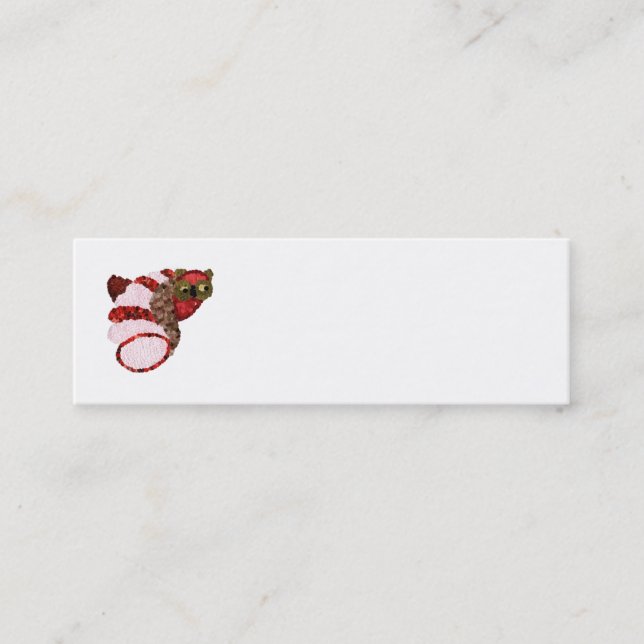 Owl Mini Business Cards Mini Visitenkarte (Vorderseite)