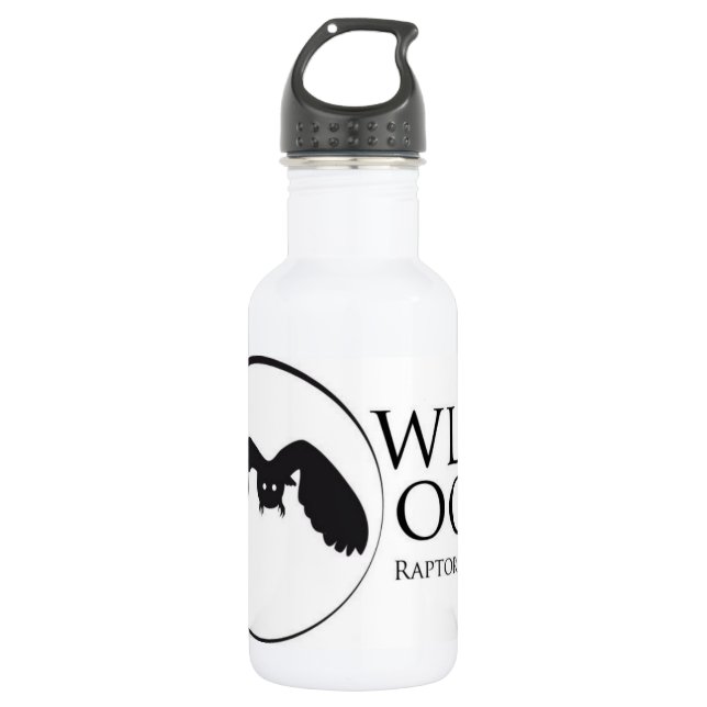 Owl Moon Logo Edelstahlflasche (Vorderseite)