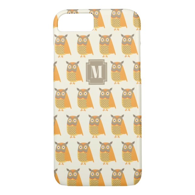 Owl Muster Handy Case (Rückseite)
