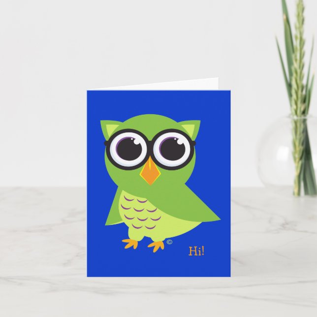 Owl Notecard Karte (Vorderseite)