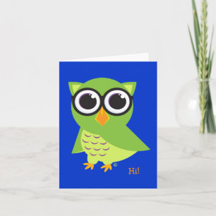 Owl Notecard Karte