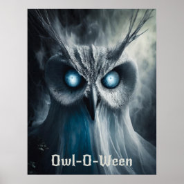 Owl-O-Ween - Halloween Print Poster