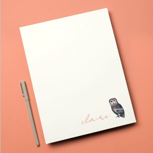 Owl Personalisierte Note Card Mitteilungskarte
