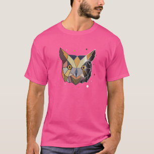 Owl Polygon Abstrakte Geometrie des Tieres T-Shirt